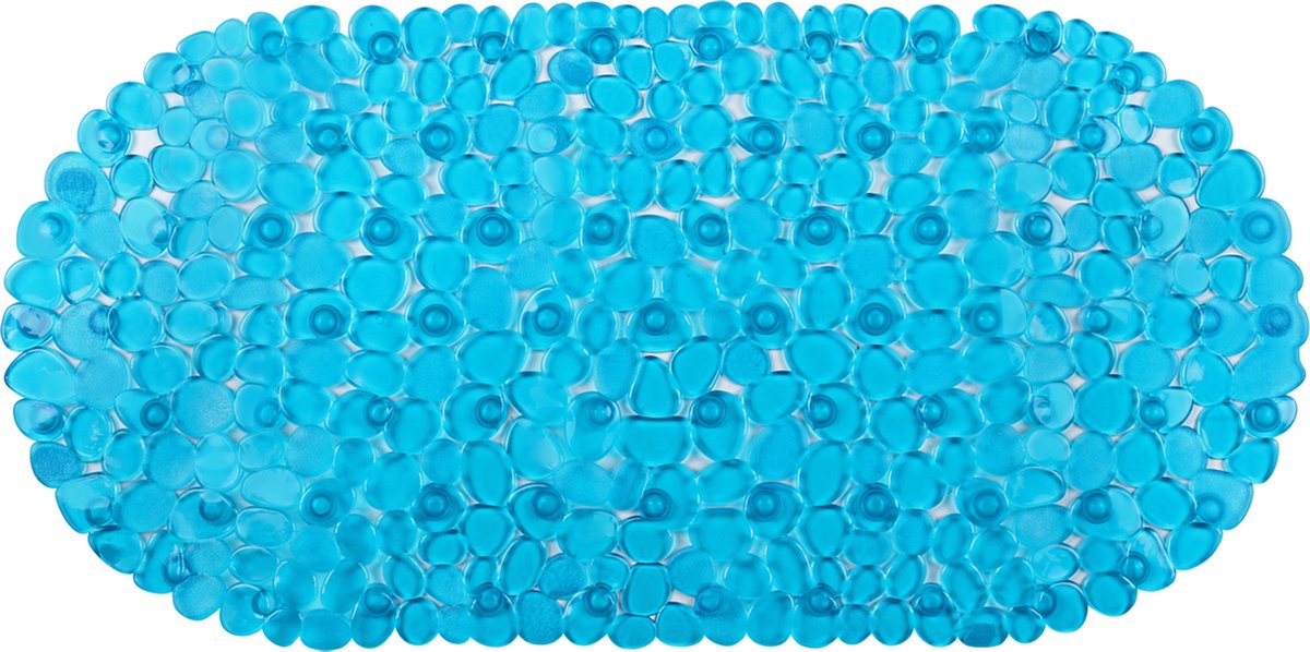 Differnz lapis anti-slip inlegmat bad 70x35cm blauw transparant