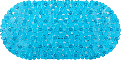 Differnz lapis anti-slip inlegmat bad 70x35cm blauw transparant