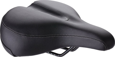 Bbb cycling softshape upright - fietszadel heren en dames - e-bike of stadsfiets zadel - fietshouding rechtop 90° - 265 x 220mm – zwart - bsd-127