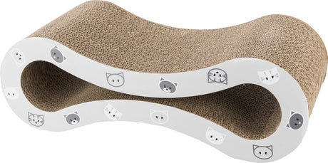 Trixie - Crab Wave Mimi - Karton - mit Katzenminze - grau - 48x22x16 cm