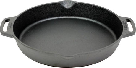 Valhal outdoor skillet koekenpan met 2 handvatten - gietijzer, diameter 30cm, vh30h