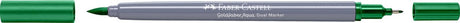 Faber-Castell – Duo-Aquarellmarker – Goldfaber – Smaragdgrün 163 – Pinsel 0,6 mm – FC-164663