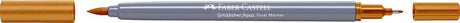 Faber-Castell – Duo-Aquarellmarker – Goldfaber – hellgelber Ocker 183 – Pinsel 0,6 mm – FC-164683