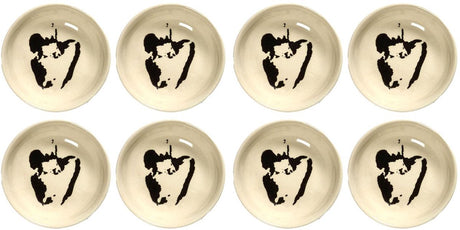 Serax - Ottolenghi Feast - Schale XS - Weiß Schwarz - 7 ø - 8 Stück