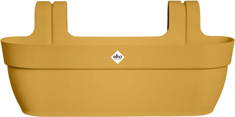 Elho vibia campana easy hanger xl 58 - plantenbak voor balkon - balkonbak - 100% gerecycled plastic - l56 x b26.8 x h23.7 cm - honinggeel