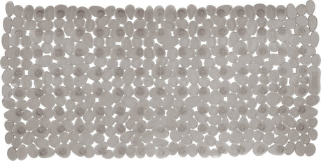 Wenko Antirutsch-Badematte Paradise 71x36cm Taupe - Antirutschmatte für die Badewanne - mit Saugnäpfen