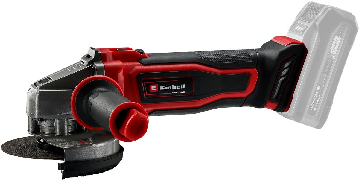 Einhell Akku-Winkelschleifer TE-AG 18 125-2 Li Solo – Power X-Change – 18 V Li-Ion – ø125 mm – 8.500 t min – max. Schnitttiefe: 33 mm - exkl. Akku und Ladegerät