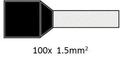 Cimco-Aderendhülse isoliert 1,5 mm2 pro 100