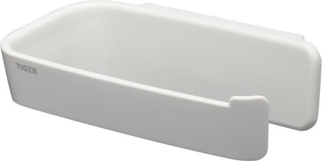 Tiger Tess - Toilettenpapierhalter ohne Klappe - Toilettenpapierhalter - selbstklebend - 3m Klebeband - Bohren - Weiß