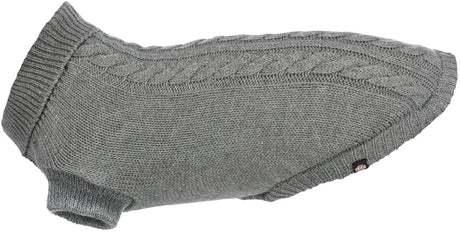 Trixie Hundepullover – Kenton – Grau – 55 cm