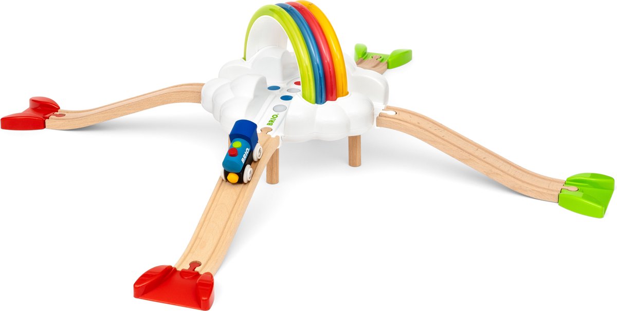 Brio mein erstes Eisenbahn-Set mit leuchtendem Regenbogen – 36002 – Eisenbahngleise