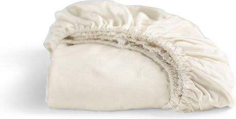Cinderella - weekend - hoeslaken - 1 persoons - 100% katoen - 90x200 cm- tot 25 cm matrashoogte - ivoor