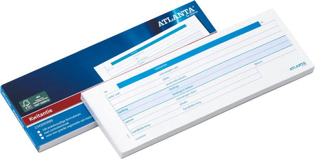 Djois atlanta kwitantieboekje - 74 x 210 mm - nl tekst - 100 vel - fsc - voordeelpak 5 stuks