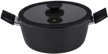 Alpina keramische kookpan ø24 cm – inductie kookpot met keramische antiaanbaklaag – soeppan - pan met deksel