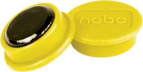 Magnetische Whiteboard-Magnete von Nobo – 10er-Pack – 24-mm-Magnete – Gelb