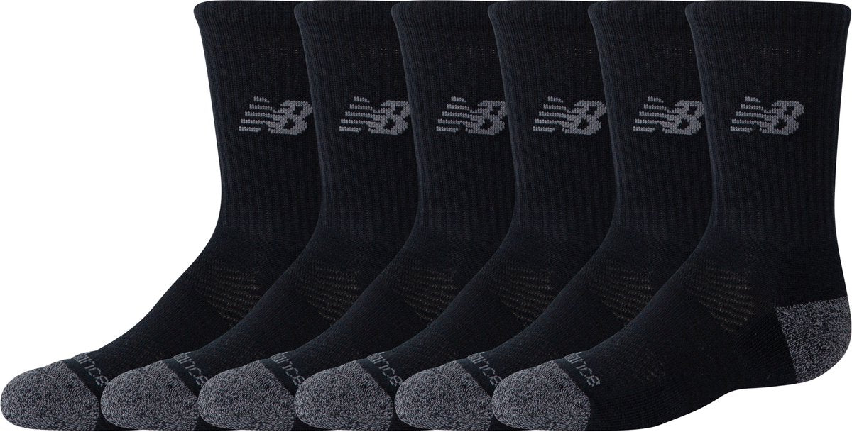 New Balance Active Crew Socken 3er-Pack Unisex-Sportsocken – Weiß
