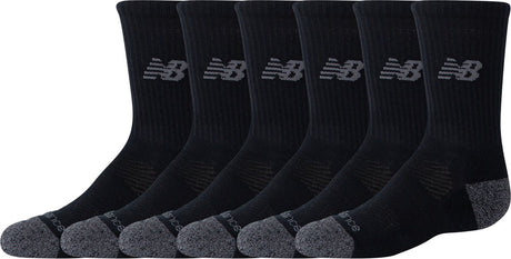 New Balance Active Crew Socken 3er-Pack Unisex-Sportsocken – Schwarz