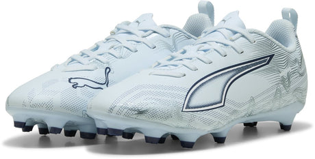 Puma Ultra 6 Play FG AG Jr Unisex-Sportschuhe – eisblau-weiß-blaues Juwel