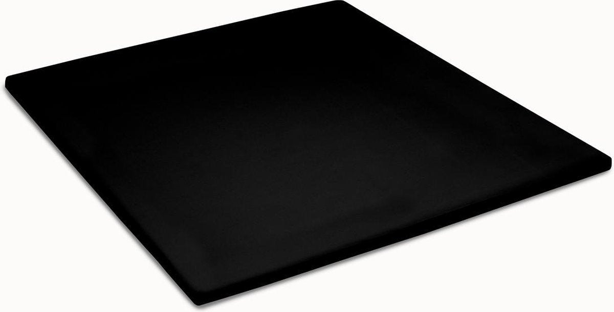 Cinderella topper hoeslaken - 2 persoons - zacht - jersey - 180x200 210 cm - tot 12 cm hoog - zwart