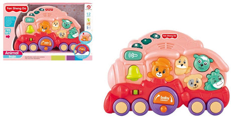Amuuso Baby-Tierzug+leichte Musik (rosa).