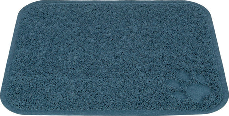 Trixie Reinigungsmatte – PVC blau – sammelt Katzenstreu, rutschfest, 45 x 37 cm