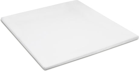 Cinderella premium molton topper hoeslaken - matrasbeschermer voor topper - 200x200 cm - tot 15 cm matrashoogte - wit