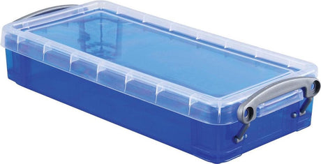 Wirklich nützliche Box Bleistiftbox 055 Liter transparent blau