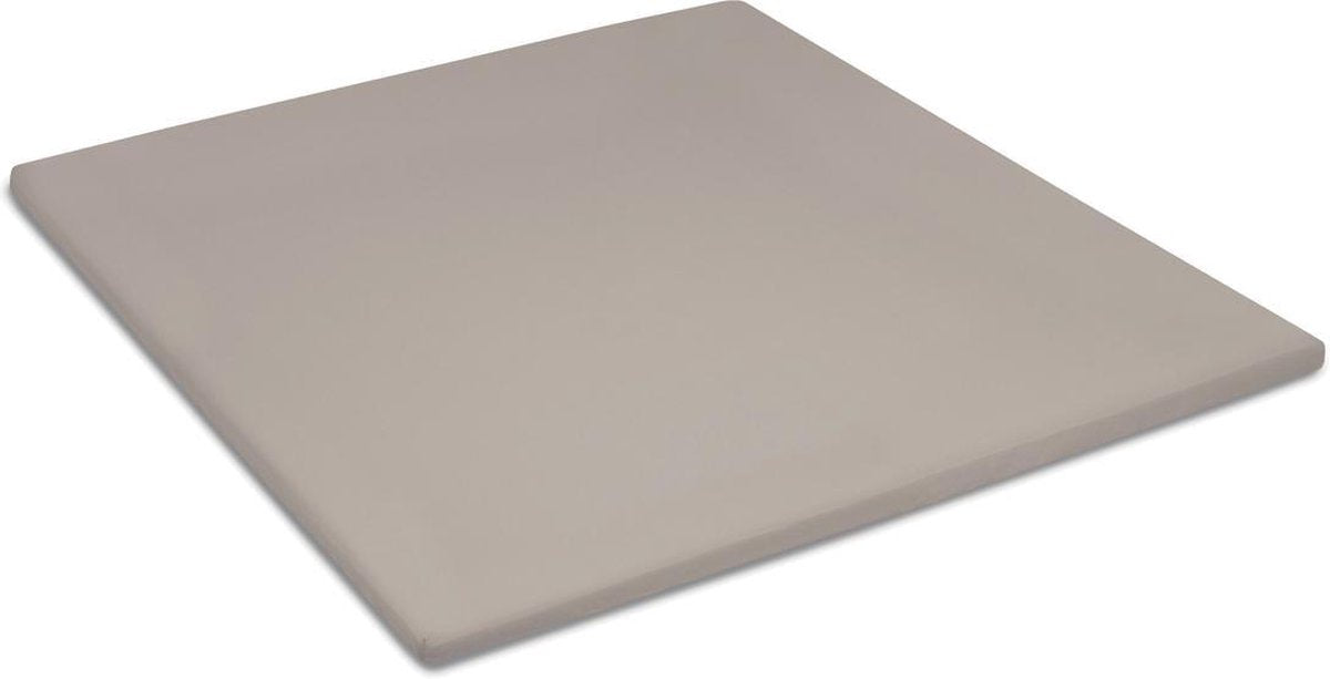 Cinderella sundays hoeslaken - topper - 100% katoen-satijn - 180x210 cm - tot 15 cm - taupe