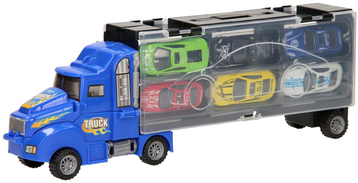 Autotransporter speichern - blau
