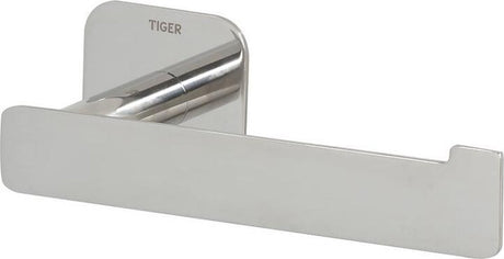 Tiger Colar - Toilettenpapierhalter ohne Klappe - ohne Bohren - Toilettenpapierhalter selbstklebend - Edelstahl poliert