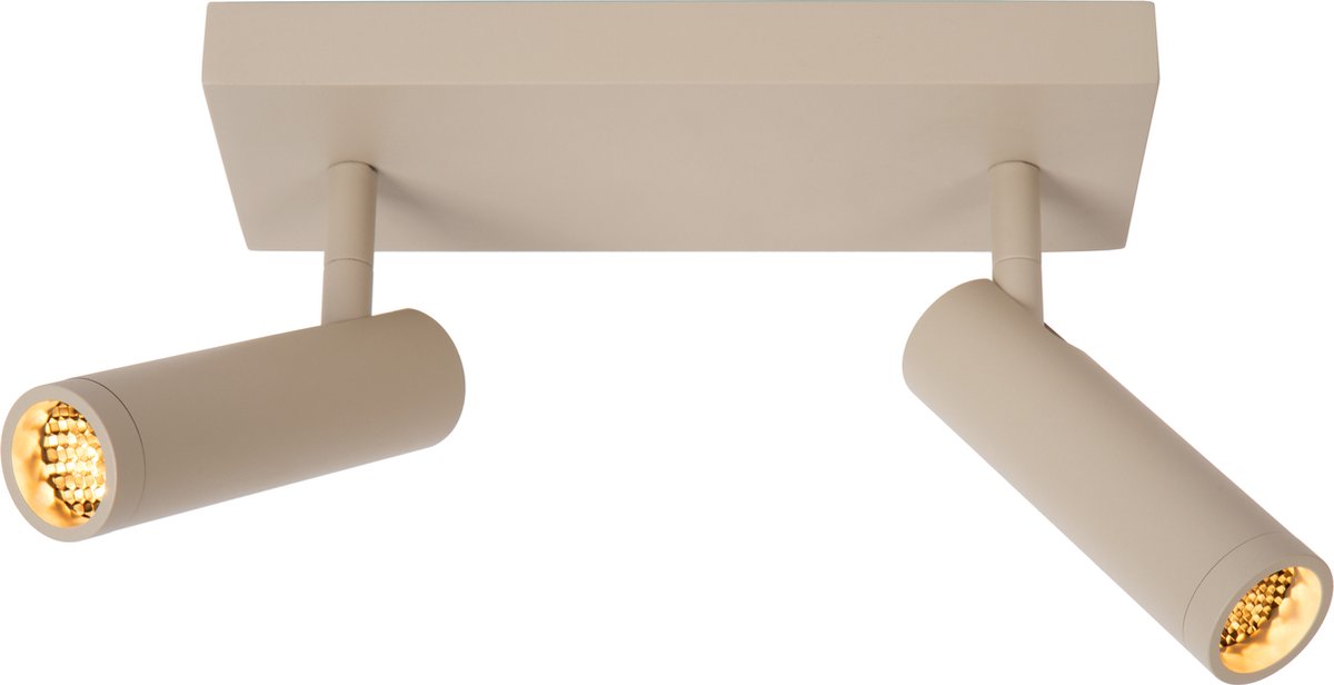 Lucide grado - plafondspot (plafondlamp) - 2xgu10 (mr11) - taupe
