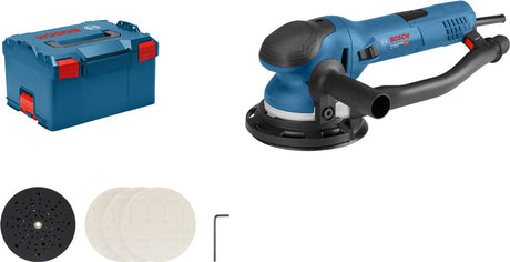 Bosch Professional Get 75-150 – Exzenterschleifer | 150 mm, 750 W, im L-Boxx-Gehäuse