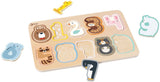 Klassisches Welt-Holzfigurenpuzzle, Lernspielzeug, 10 Teile.