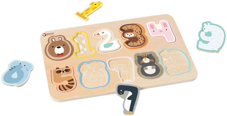 Klassisches Welt-Holzfigurenpuzzle, Lernspielzeug, 10 Teile.