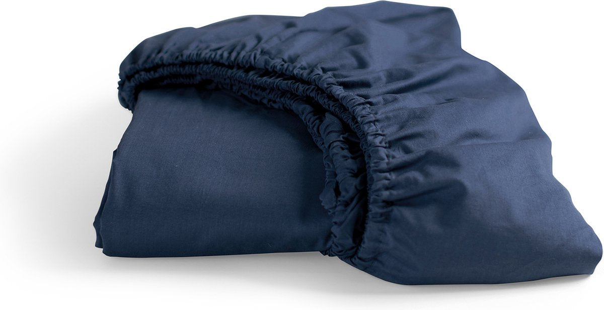 Cinderella - weekend - hoeslaken - 100% katoen - tot 25 cm matrashoogte - 80x210 cm - blauw