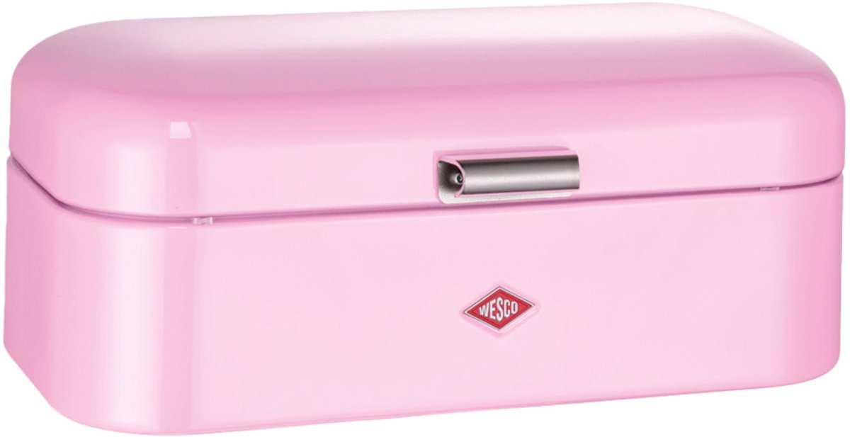 Wesco Grandy Brotkasten | 10 Liter - Größe L | Metall - rosa | Aufbewahrung in der Küche