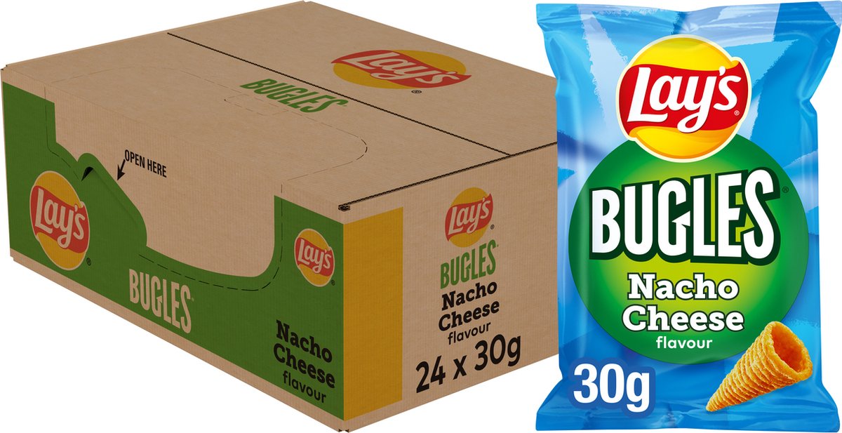 Lay's Bugles Nachokäse - Chips - 24 x 30 Gramm