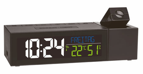 Tfa Dostmann Funk-Projektionswecker 60.5014.01 Thermometer
