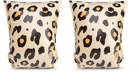 Badezubehör – Schwimmarmbänder – Leopardenmuster – Schwimmflügel – 15–30 kg – 2–6 Jahre – Beige
