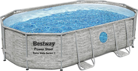 Bestway – Power – Stahl – Schwimmbad-Set – 488 x 305 x 107 – cm