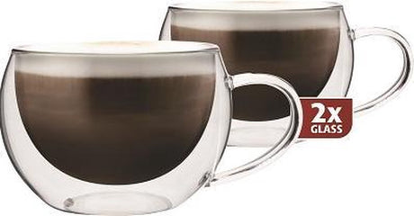 Maxxo Cappuccinogläser - doppelwandig - 2 Stück