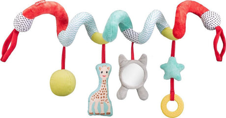 Sophie die Giraffe Aktivitätsspirale – Laufstallspirale – Babyspielzeug – mit Beißring – ab 3 Monaten – 20–80 cm – Textil – mehrfarbig