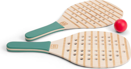 Bs Toys Holz-Padelschläger – Padelschläger – Padelschläger für Kinder – Outdoor-Spielzeug für Kinder – Lernspielzeug – Geschenk für Kinder – Holzspielzeug – Outdoor-Spielzeug – Strandspielzeug – Sport