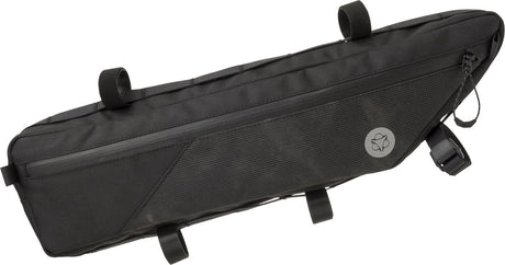 Agu bikepacking tube frametas venture extreme - fietstas voor frame - zwart - reflecterend - 3l - waterafstotend - eenvoudige montage