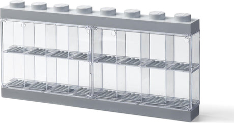 Lego - Vitrine Minifigur 16 - Kunststoff - Grau