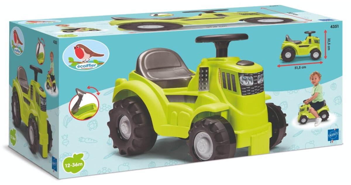 Ökoifferer Walkingauto -Traktorgrün
