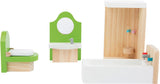 Small Foot - Puppenhaus-Badezimmermöbel aus Holz, 4-teilig.