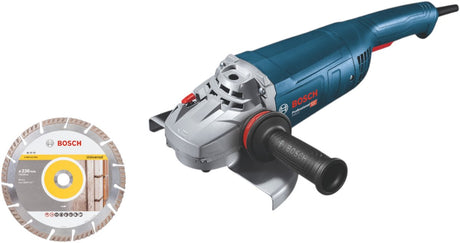 Bosch Blue GWS 22-230 J Set Professional | Winkelschleifer | 230mm | 2200 Watt – 06018c1301