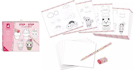 Janod – Hachette – kreative Kawaii-Zeichnungsmodelle