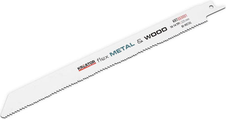 Kreator krt033001 zaagblad - reciprozaag - flex metaal hout - 225 mm - 14 10 tpi - 2 stuks